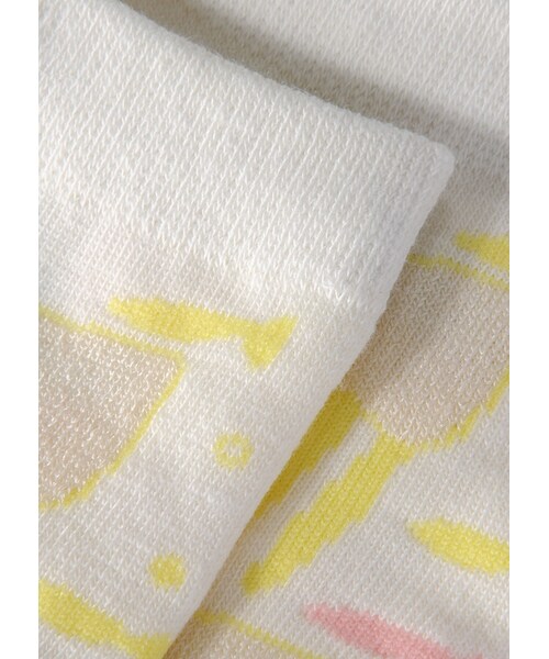 Ne-net（ネネット）の「ネ・ネット / うみのなかジャガードソックス / ソックス（レッグウェア・レディース・off white(02)/light green(08)/navy(13)・02）」の4枚目の写真