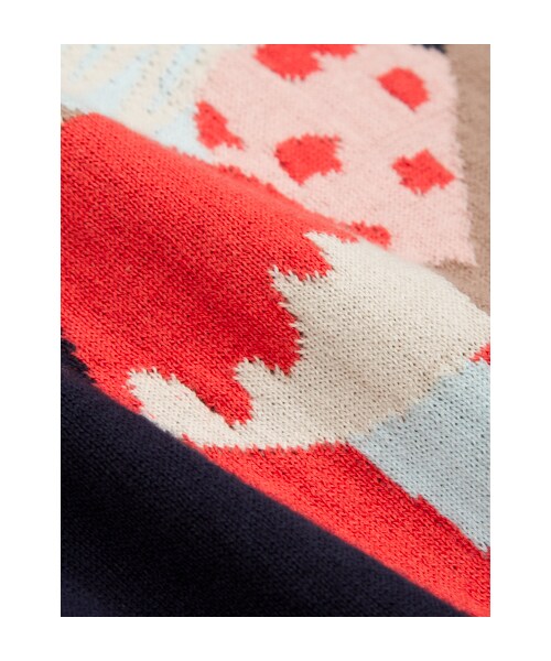 w closet（ダブルクローゼット）の「14G アイス柄ニットプルオーバー（トップス・レディース・オフホワイト/ネイビー・FREE）」の9枚目の写真