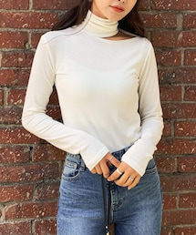 DHOLIC | カットタートルネックTシャツ(Tシャツ/カットソー)