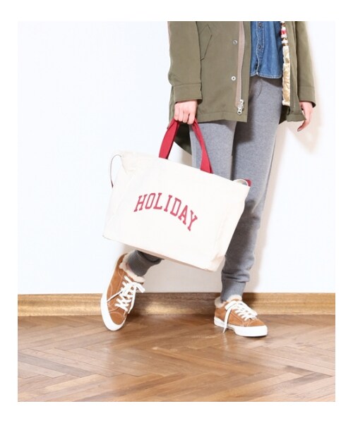 HOLIDAY(ホリデイ)の「COLLEGE BAG(バッグ・レディース・BURGUNDY/NAVY/BLACK・ONE SIZE)」の1枚目の写真
