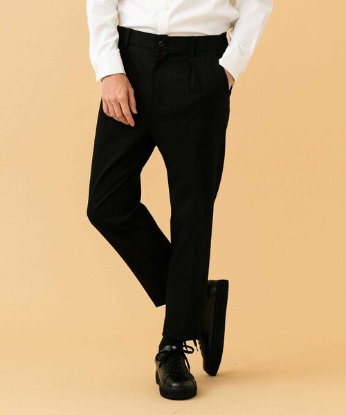 STUDIOUS（ステュディオス）の「フォルムサージテーパードスラックス（パンツ・メンズ・BLACK/BRN・1/2/3）」の15枚目の写真