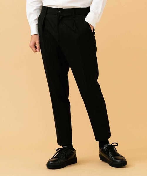STUDIOUS（ステュディオス）の「フォルムサージテーパードスラックス（パンツ・メンズ・BLACK/BRN・1/2/3）」の14枚目の写真