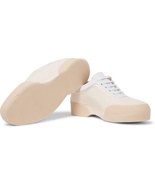 DRIES VAN NOTEN（ドリスヴァンノッテン）の「Dries Van Noten Leather-Trimmed Rubber Sneakers（スニーカー・メンズ・neutrals・Eu 41/Eu 42/Eu 43/Eu 44/Eu 45）」の4枚目の写真