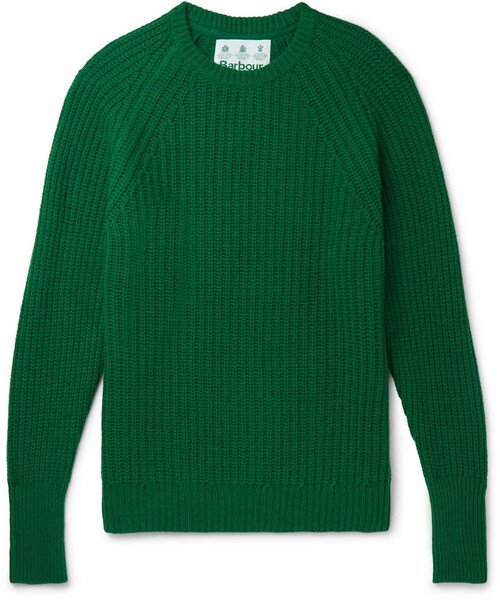 barbour sweater white