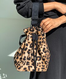 DHOLIC | レオパード巾着バッグ(ショルダーバッグ)