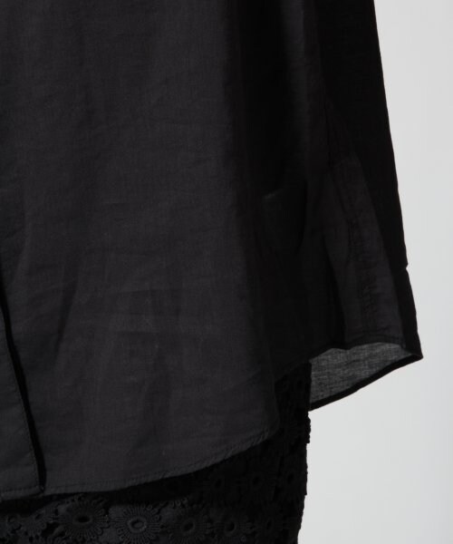 LEPSIM（レプシィム）の「レーヨン／コットンムジガラノースリーブシャツ（トップス・レディース・オフ/ブラック/フラワー/ライトグレー・Ｍ/Ｌ）」の14枚目の写真