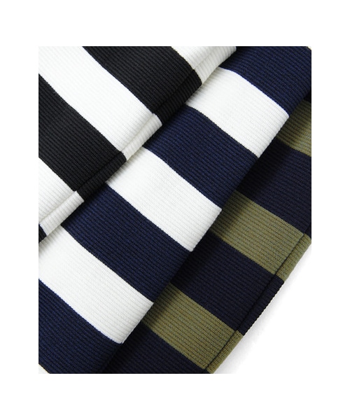 KBF(ケイビーエフ)の「太ボーダータイトスカート(スカート・レディース・OFF×NVY/OFF×BLK/KHK×NVY・one)」の15枚目の写真