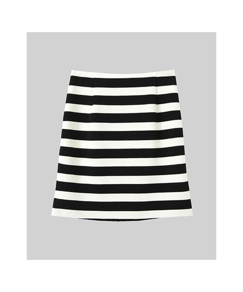 KBF(ケイビーエフ)の「太ボーダータイトスカート(スカート・レディース・OFF×NVY/OFF×BLK/KHK×NVY・one)」の2枚目の写真
