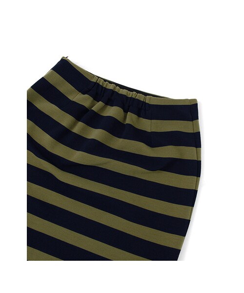 KBF(ケイビーエフ)の「太ボーダータイトスカート(スカート・レディース・OFF×NVY/OFF×BLK/KHK×NVY・one)」の14枚目の写真