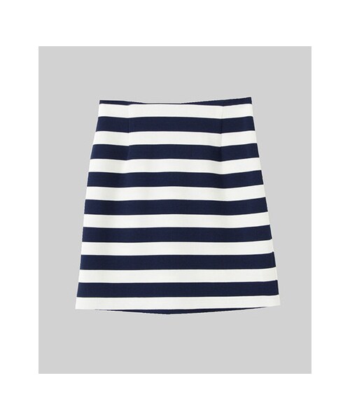 KBF(ケイビーエフ)の「太ボーダータイトスカート(スカート・レディース・OFF×NVY/OFF×BLK/KHK×NVY・one)」の3枚目の写真