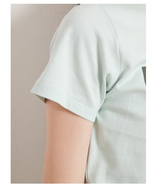 earth music&ecology（アースミュージックアンドエコロジー）の「・ロゴTシャツ（カットソー・レディース・オフホワイト/杢グレー/ミント/ネイビー・S/M）」の9枚目の写真