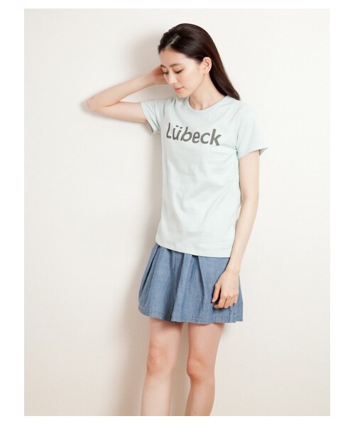 earth music&ecology（アースミュージックアンドエコロジー）の「・ロゴTシャツ（カットソー・レディース・オフホワイト/杢グレー/ミント/ネイビー・S/M）」の4枚目の写真