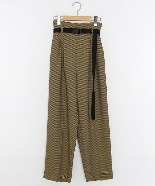 DHOLIC（ディーホリック）の「ストラップ付チェックパンツ（その他パンツ・レディース・ブラウン/イエロー・FREE）」の2枚目の写真