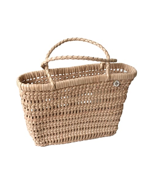 45R（フォーティファイブアール）の「レザーかご編みミニバッグ