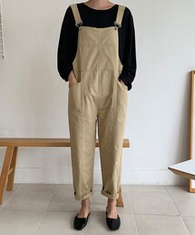 DHOLIC STYLE | [withmoment] ステッチサロペットパンツ(サロペット/オーバーオール)