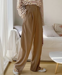 DHOLIC | タックストレートスラックス(スラックス)