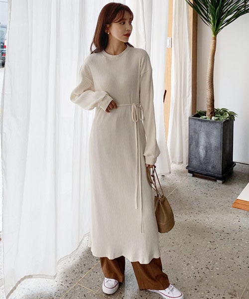 DHOLIC（ディーホリック）の「ラップリブワンピース（ワンピース・レディース・グリーン/ホワイト/ブラック・FREE）」の2枚目の写真