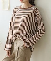 DHOLIC STYLE | [justone] ボーダー柄アクリルニット(ニット/セーター)