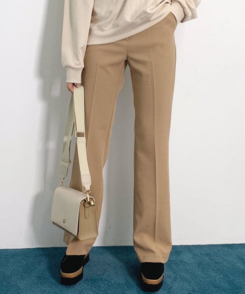 DHOLIC（ディーホリック）の「セミブーツカットスラックス（スラックス・レディース・グレー/ベージュ/ブラック・S/M/L）」の3枚目の写真