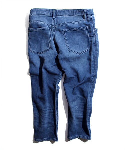 FREAK'S STORE（フリークスストア）の「ニットデニムスキニークロップドパンツ（パンツ・メンズ・ブルー/ネイビー・M/L）」の6枚目の写真
