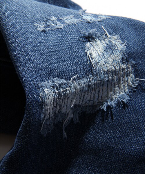 FREAK'S STORE（フリークスストア）の「ニットデニムスキニークロップドパンツ（パンツ・メンズ・ブルー/ネイビー・M/L）」の14枚目の写真