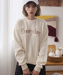 DHOLIC | Everyday刺繍スウェット(スウェット)