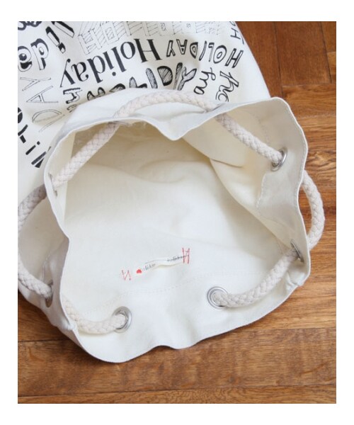 HOLIDAY（ホリデイ）の「holiday RUCKSACK（バッグ・レディース・WHITE・ONESIZE）」の4枚目の写真