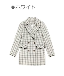 Bobon21 | ツイード風テーラードジャケット-全１色-(テーラードジャケット)