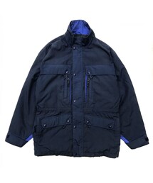 90s L.L.Bean / Wool Lined Nylon Jacket / Navy / Used