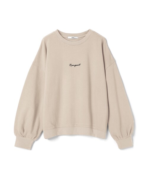 GRL（グレイル）の「ロゴスウェットトップス（スウェット・レディース・ブラック/ベージュ/アイボリー/モカ・F）」の3枚目の写真