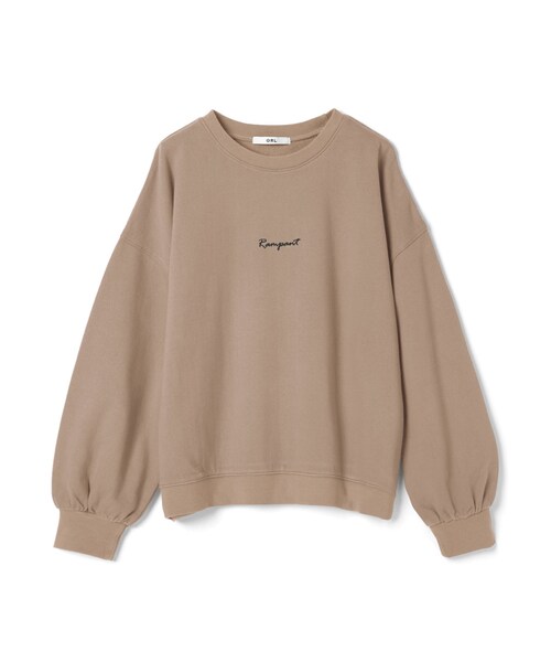 GRL（グレイル）の「ロゴスウェットトップス（スウェット・レディース・ブラック/ベージュ/アイボリー/モカ・F）」の4枚目の写真