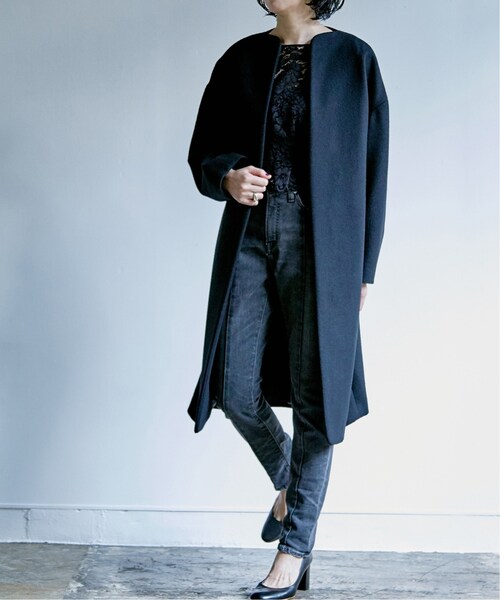 HARDY NOIR（アルディーノアール）の「コート・ブルゾン(HARDY NOIR)（ジャケット/アウター・ブラック/36/在庫あり/38）」の22枚目の写真