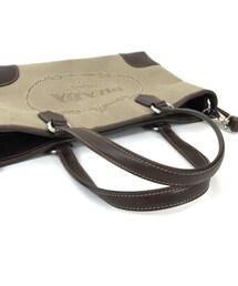PRADA プラダ　E10 肩掛け　ハンドバッグ　キャンバス　ベージュ　自立型 PRADA - PRADA / プラダ □ボストンバッグ キャンバス ベージュ