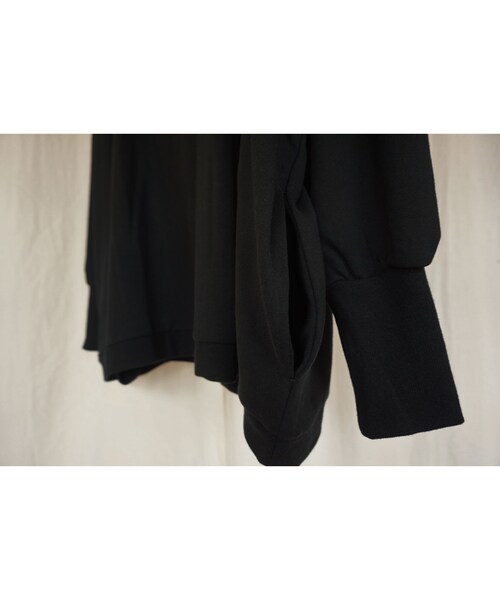 bedsidedrama（ベットサイドドラマ）の「bedsidedrama　犬 de 猫 ワイドPO（black）（スウェット・レディース・その他）」の7枚目の写真