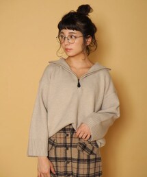 Crisp | ハーフジップニット(ニット/セーター)