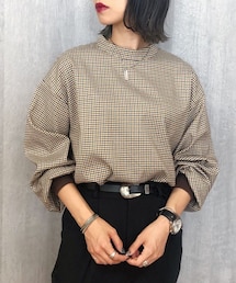 PAGEBOY | 【WEB先行予約】ガンクラブチェックリブプルオーバー(トップス)