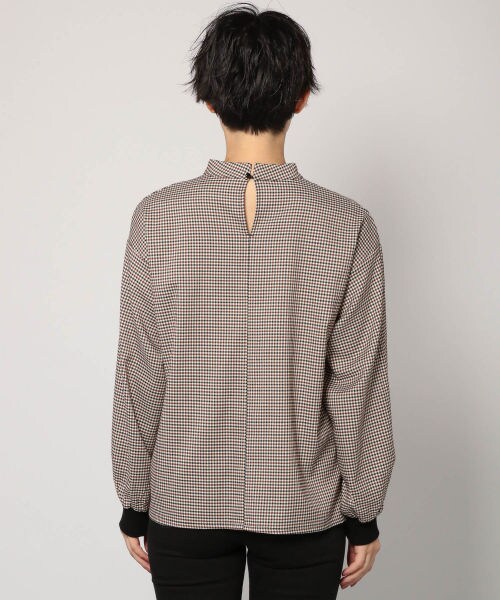 PAGEBOY（ページボーイ）の「【WEB先行予約】ガンクラブチェックリブプルオーバー（トップス・レディース・キャメル/ダークブラウン・F）」の10枚目の写真