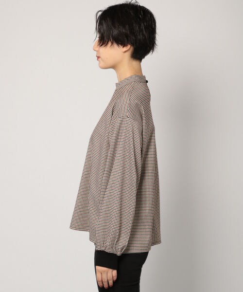 PAGEBOY（ページボーイ）の「【WEB先行予約】ガンクラブチェックリブプルオーバー（トップス・レディース・キャメル/ダークブラウン・F）」の9枚目の写真