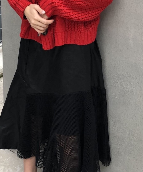 Handmade（ハンドメイド）の「フェイクレザースカート（スカート 