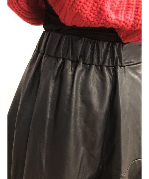 Handmade（ハンドメイド）の「フェイクレザースカート（スカート 