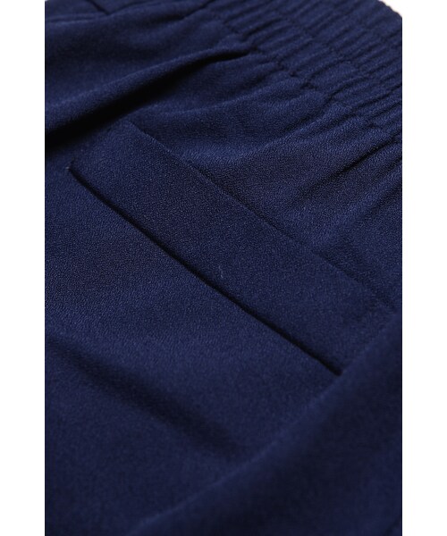 ORENDA（オレンダ）の「側拉鍊帥氣打摺雪紡長褲（パンツ・レディース・寶藍/黑・S/M/L）」の2枚目の写真