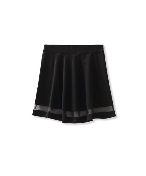 ORENDA（オレンダ）の「時髦透視感波浪擺短裙（スカート・レディース・灰/黑・S/M/L）」の6枚目の写真