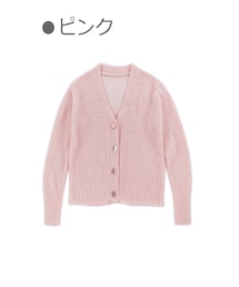 Bobon21 | マカロンカラーニットカーディガン-全２色-(カーディガン/ボレロ)