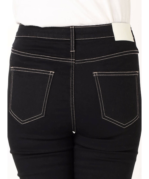 GYDA（ジェイダ）の「ワンウォッシュハイウエストパンツ（デニムパンツ・ブラック/インディゴ・XS/S/XXS/M）」の13枚目の写真