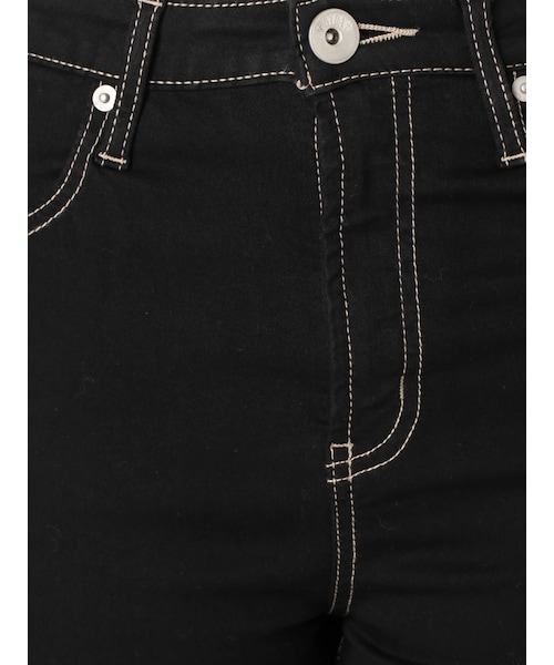 GYDA（ジェイダ）の「ワンウォッシュハイウエストパンツ（デニムパンツ・ブラック/インディゴ・XS/S/XXS/M）」の17枚目の写真