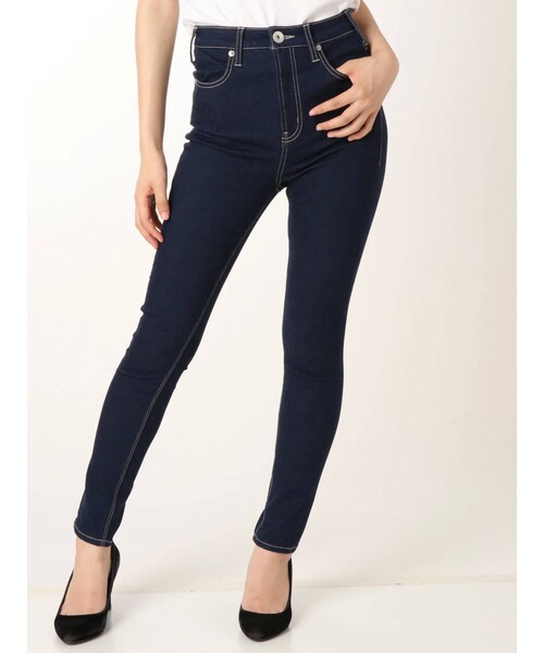 GYDA（ジェイダ）の「ワンウォッシュハイウエストパンツ（デニムパンツ・ブラック/インディゴ・XS/S/XXS/M）」の18枚目の写真