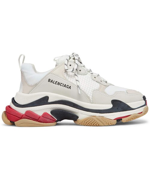 BALENCIAGA(バレンシアガ)の「Balenciaga Triple S Leather And Mesh Sneakers(スニーカー・メンズ・White・Eu 39/Eu 40/Eu 41/Eu 42/Eu 43/Eu 44/Eu 45/Eu 46)」の5枚目の写真