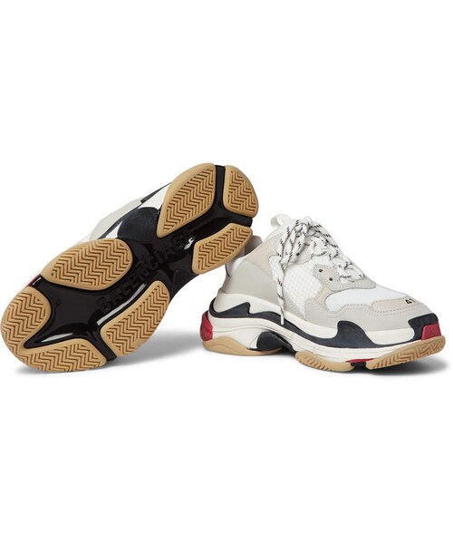 BALENCIAGA(バレンシアガ)の「Balenciaga Triple S Leather And Mesh Sneakers(スニーカー・メンズ・White・Eu 39/Eu 40/Eu 41/Eu 42/Eu 43/Eu 44/Eu 45/Eu 46)」の3枚目の写真