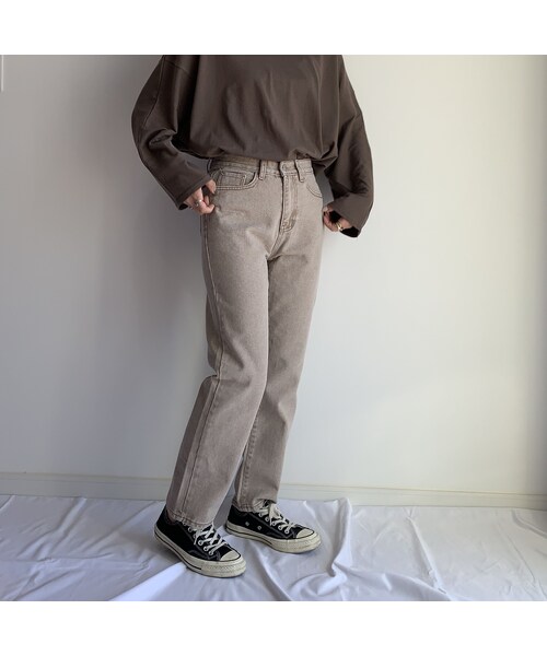 no brand（ノーブランド）の「hightwaist beige denimPT（デニムパンツ・レディース・その他）」の11枚目の写真