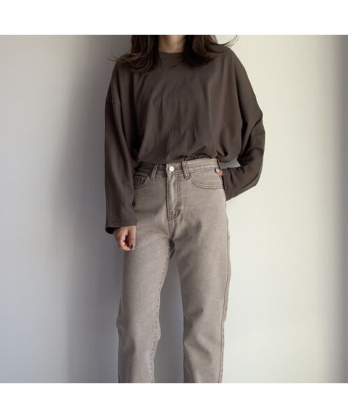 no brand（ノーブランド）の「hightwaist beige denimPT（デニムパンツ・レディース・その他）」の5枚目の写真